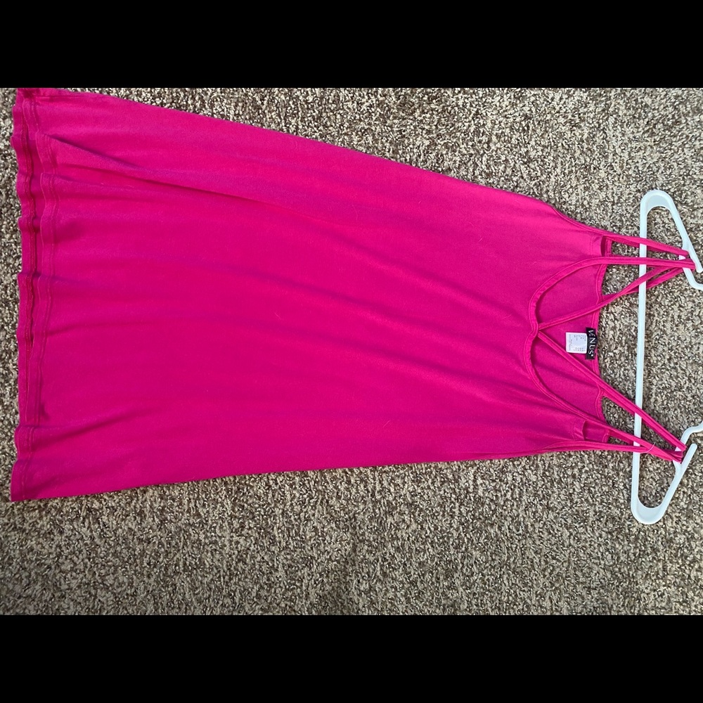 Hot pink sundress